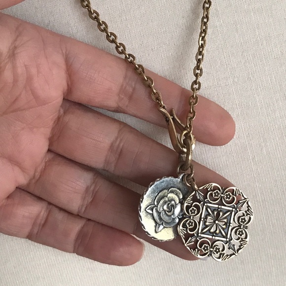 Lucky Brand Two Toned Pendant Necklace - Picture 5 of 5